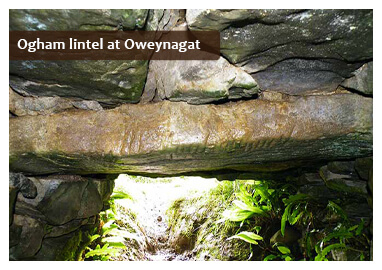 Ogham Lintel at Oweynagat